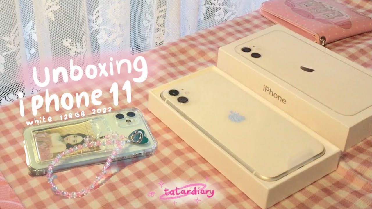 Unboxing Iphone 11 in 2022 white 128gb