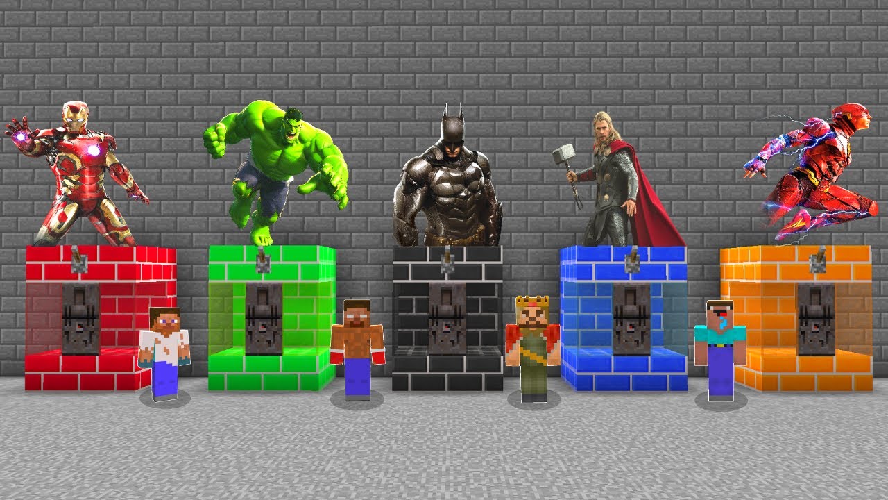 S&Uuml;PER G&Uuml;&Ccedil;L&Uuml; KARAKTERLERE D&Ouml;N&Uuml;ŞT&Uuml;K! 😱 - Minecraft