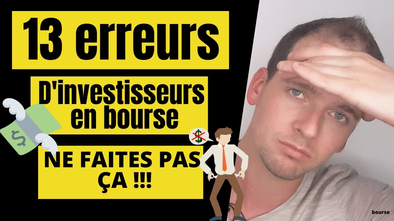 INVESTISSEURS EN BOURSE : ne faites pas ça avec votre argent ! (BOURSE )