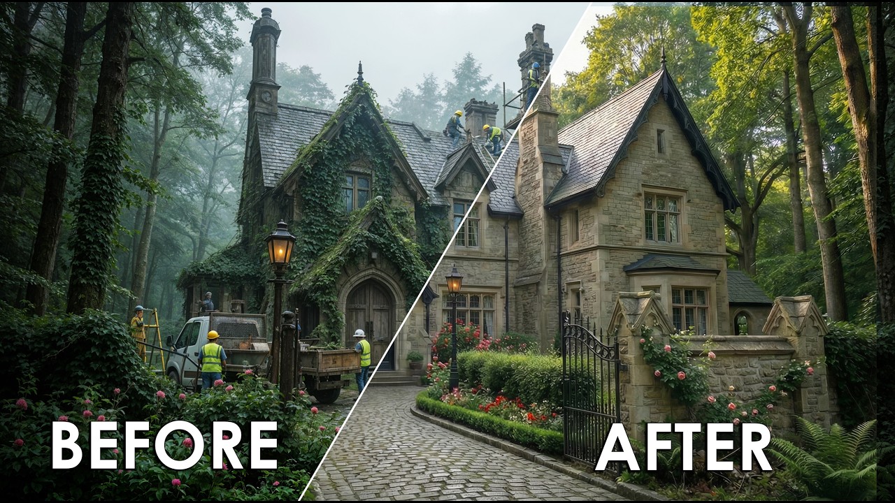 Abandoned Forest Mansion Restored Into a Cozy Luxury Home | Full Restoration and Transformation