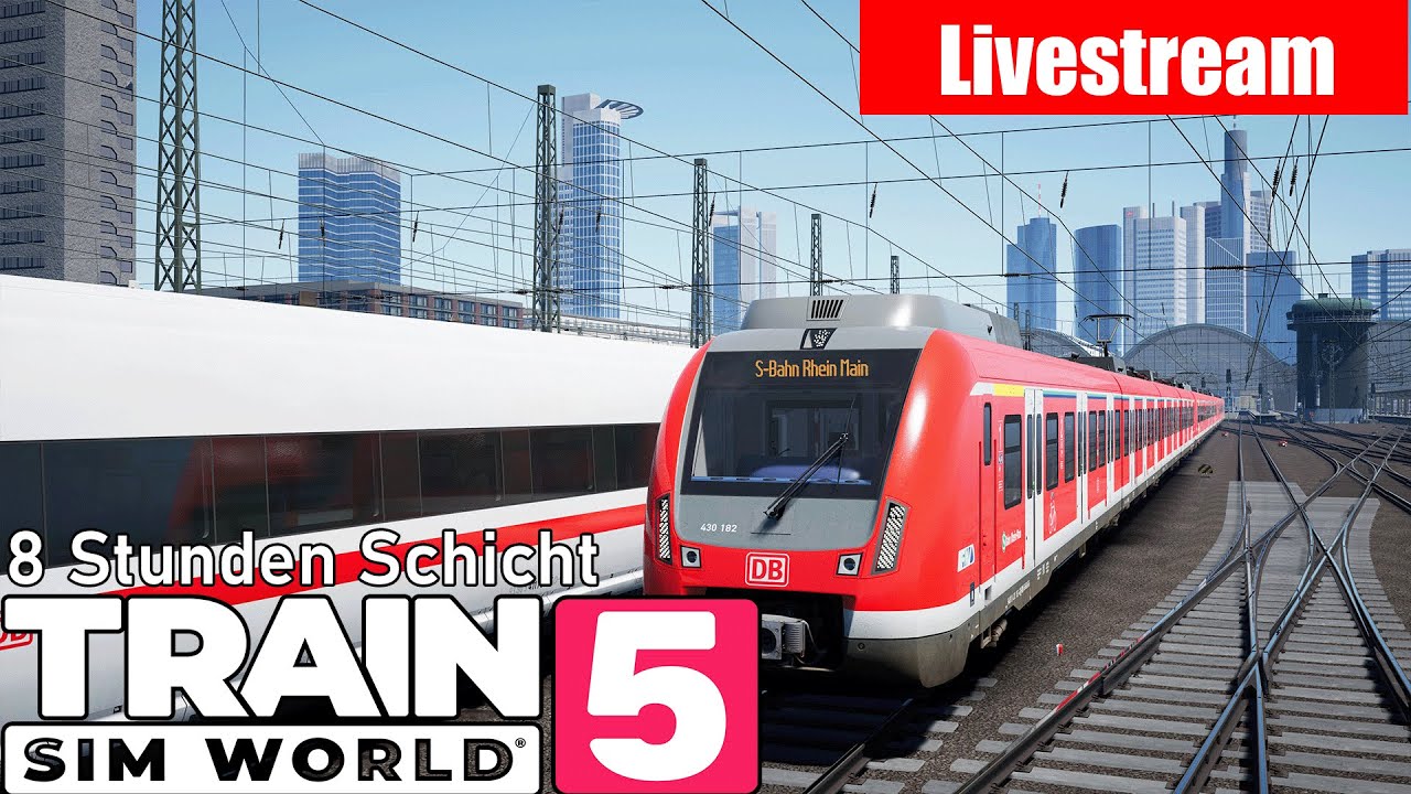 8 Stunden Schicht von Frankfurt über 500km Gleise / Train Sim World 5 ( TSW 5 ) live
