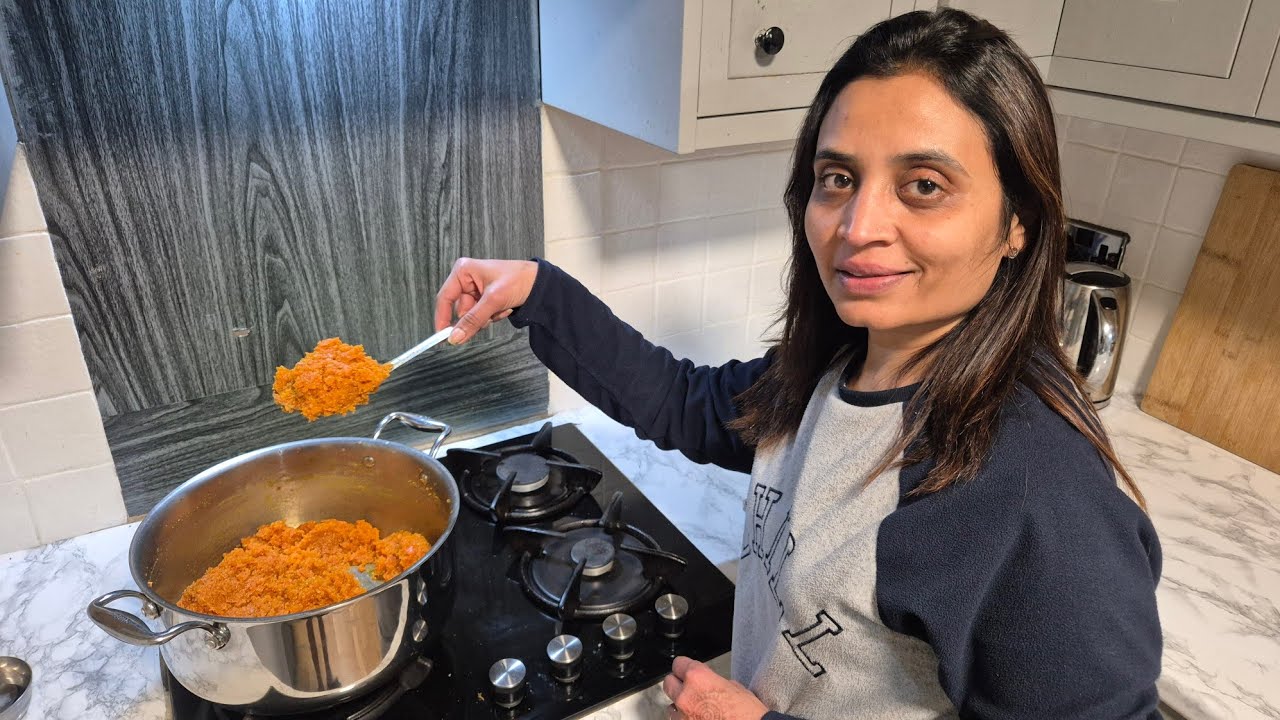 Carrot no halwo banavyo 😋ane devam  ne doctor pase lai gaya 