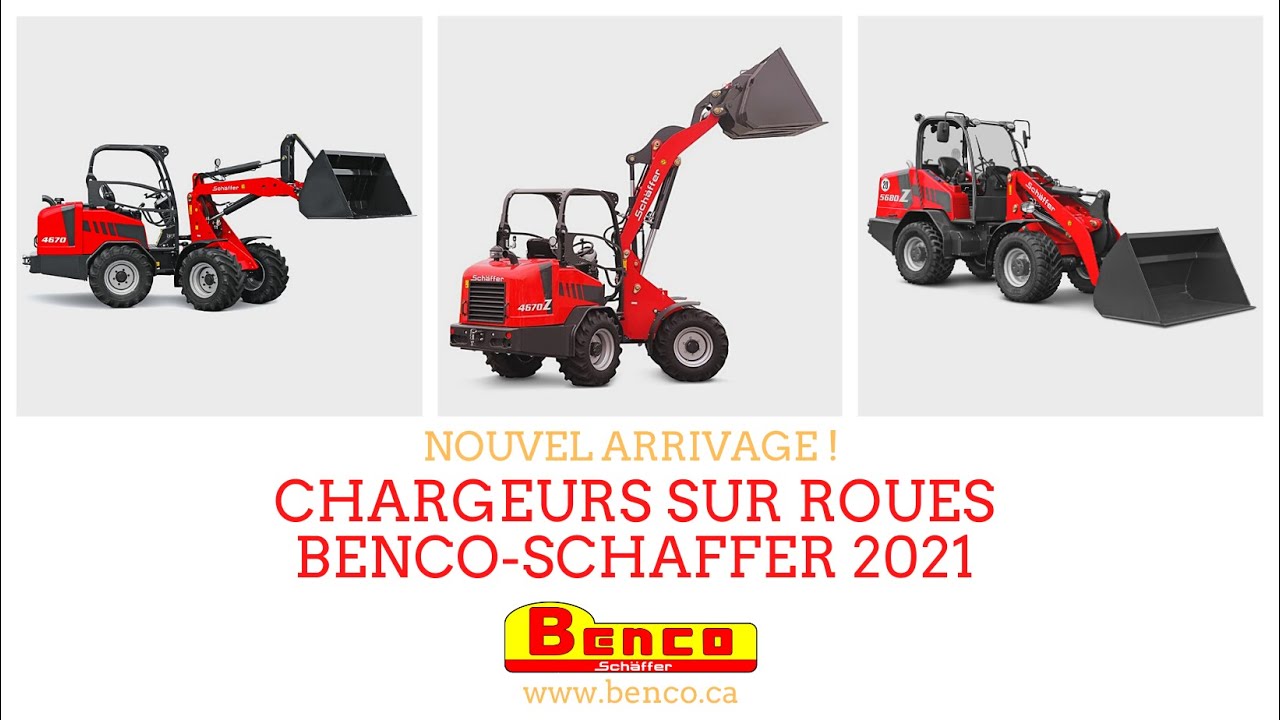 Nouvel arrivage ! Voyez ces tout nouveaux chargeurs sur roues Benco-Schäffer 2021 !