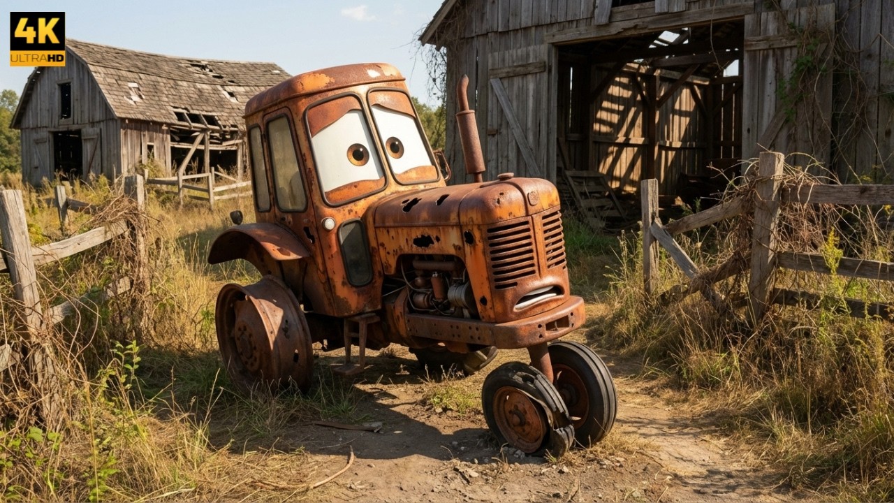 I Found Tractor Tipping Abandoned and Alone in Old Farmhouse | Rusty to Fully Restored ASMR