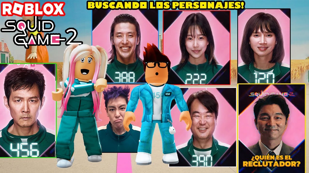 Buscando Los Personajes Mas Épicos Del Juego Del Calamar En Todos Los Escenarios Del Juego 😀😎😜