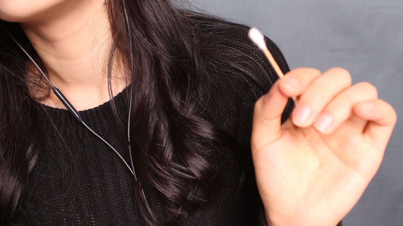 No Talking ASMR 귀에 바람 불기 많이많이, 면봉 귀청소 살짝 Ear Blowing with Cotton Swab Ear Cleaning
