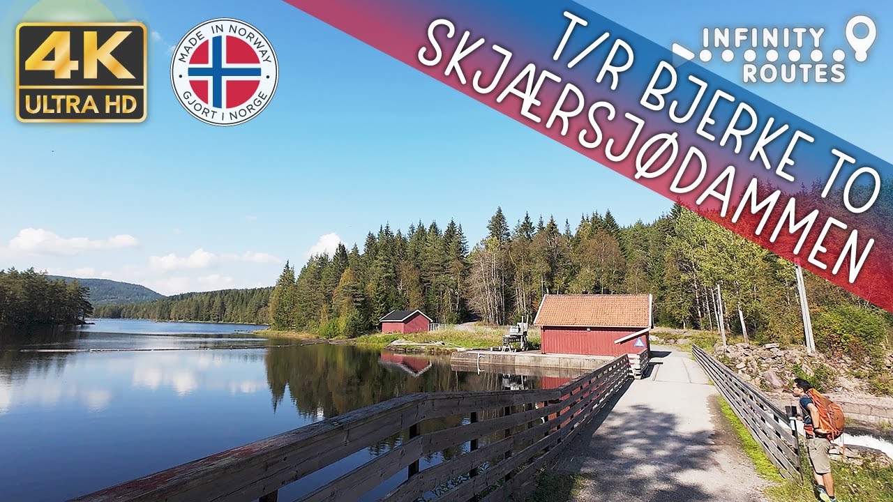 ☀️🚴Skjærsjødammen Bike trip, from Bjerke by Nydalen, Grefsen, Kjelsås, Tåsen 4k #oslo #norway  60fps