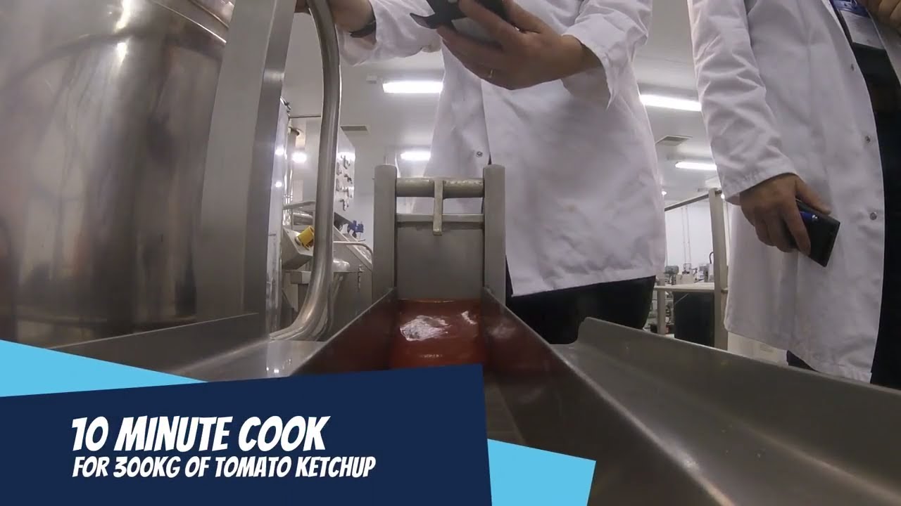 Steam Infusion Tomato Ketchup Super Fast Sauce Cooking in Food Processing OAL