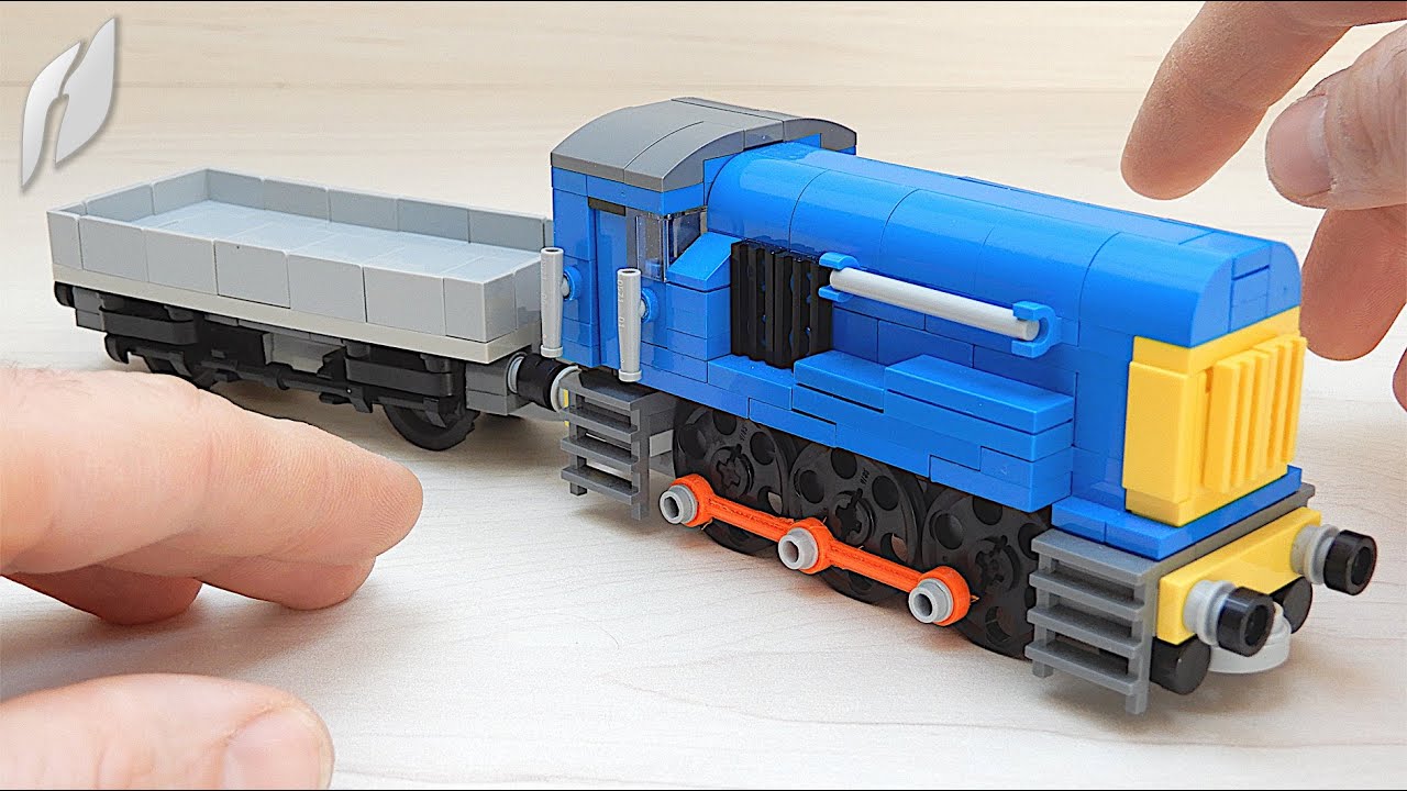 How to Build the British Rail Class 08 Shunter Locomotive with Flatbed Wagon (MOC - 4K)