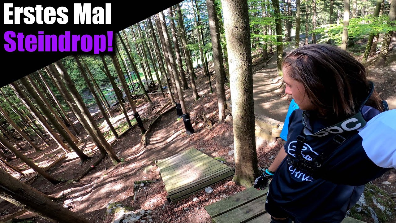 Gestürzt?! So fährt man neue Features zum ersten Mal!? Stein-Drop Bikepark Samerberg