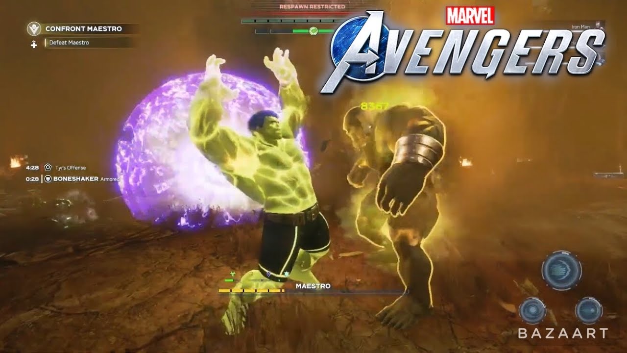 Hulk vs Maestro With World Breaker Skin - Marvel's Avengers Game (HD60FPS)