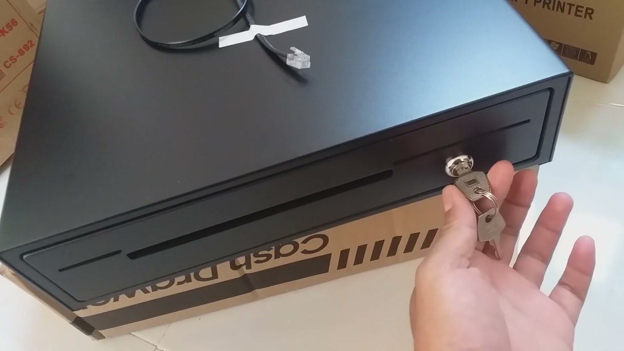 UNBOXING CASH DRAWER LACI UANG KASIR