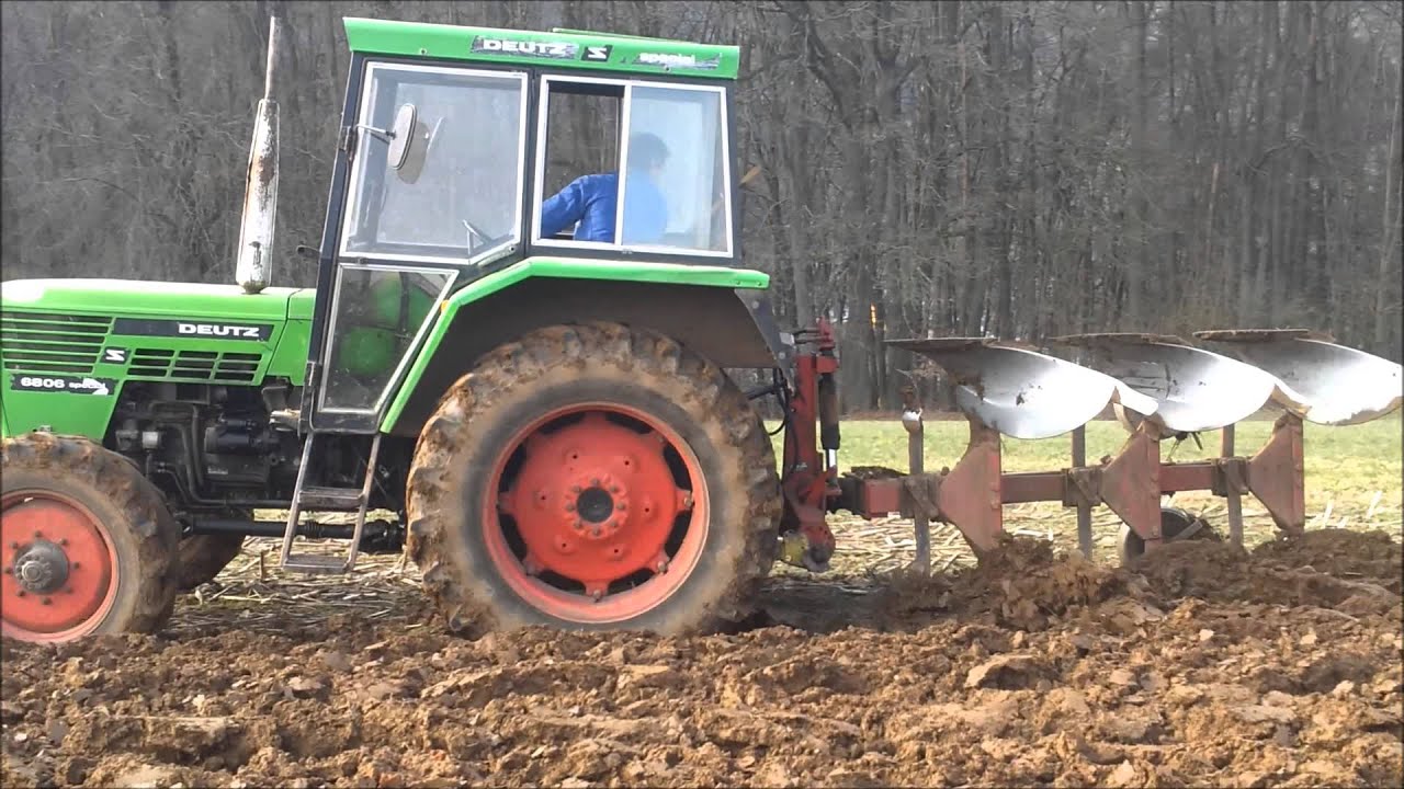 Pflügen 2013 mit Deutz D 6806 Special