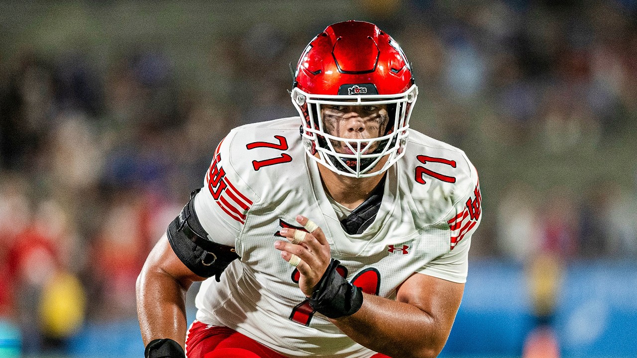 Caleb Lomu College Highlights, Utah Utes Offensive Tackle | New England Patriots 2026 NFL Draft Pick