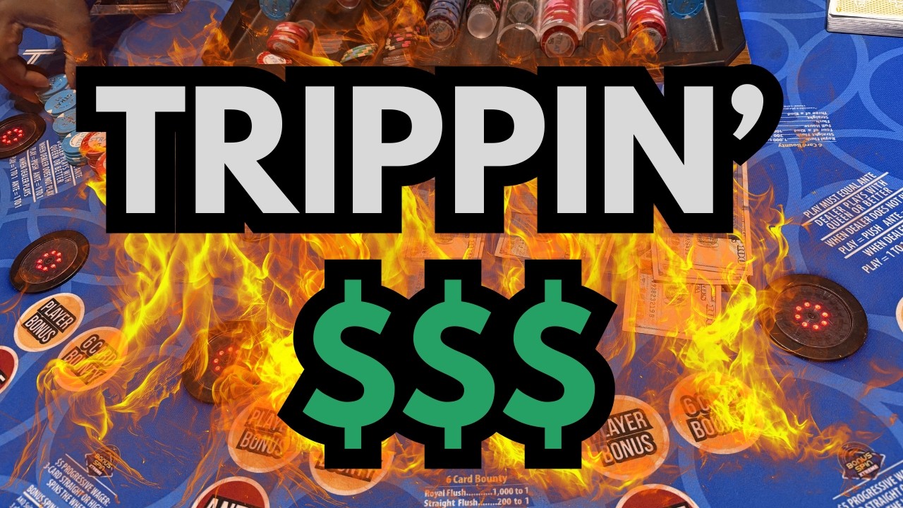 TRIPPIN'!!! 🔥🔥 3 CARD POKER in LAS VEGAS! #Winning