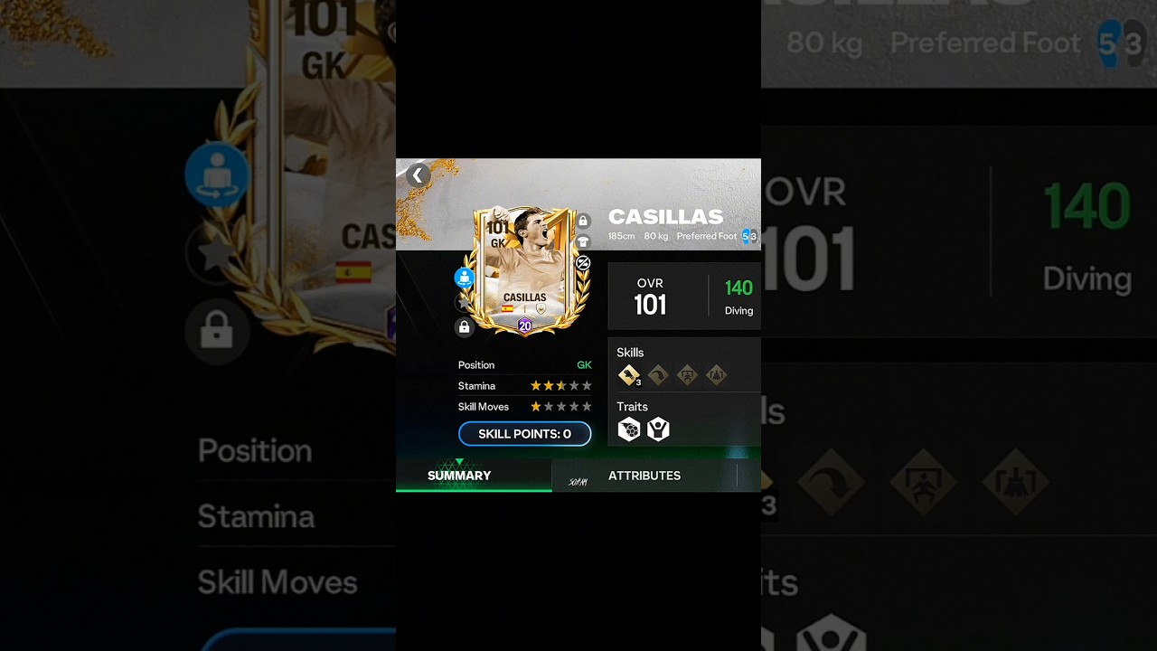 Icon Chronicles Iker Casillas is a BEAST Gk! 🧤🥶 #fcmobile #fifamobile #eafcmobile #easports #eafc