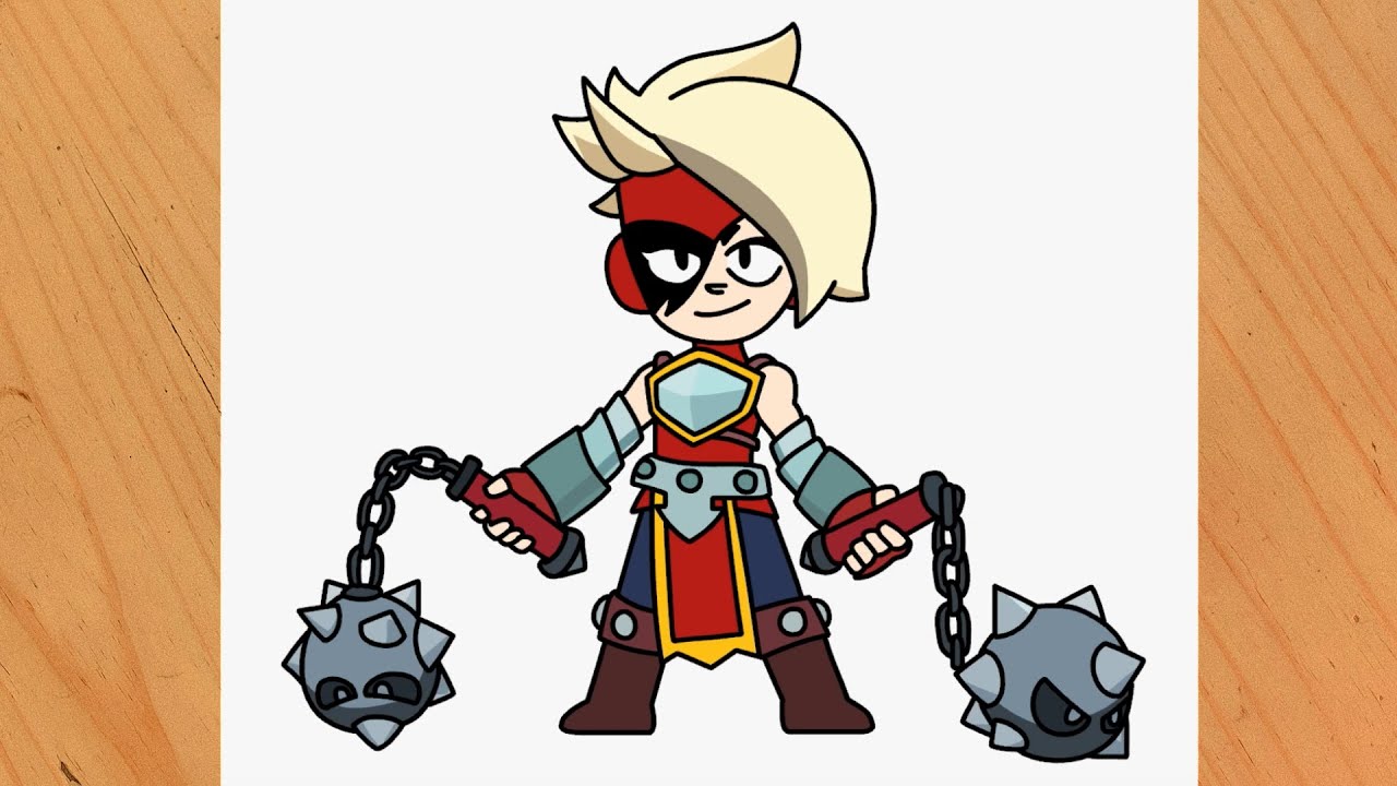 How to draw LUMI from Brawl Stars