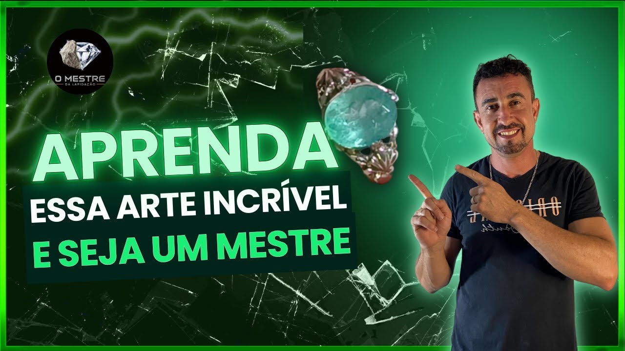 A INCRÍVEL arte da LAPIDAÇÃO - Processo de lapidação da Esmeralda