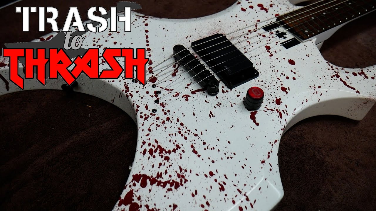 Trash to Thrash #62 Deadly Winter (модификация и переделка гитары ESP LTD AX-50)