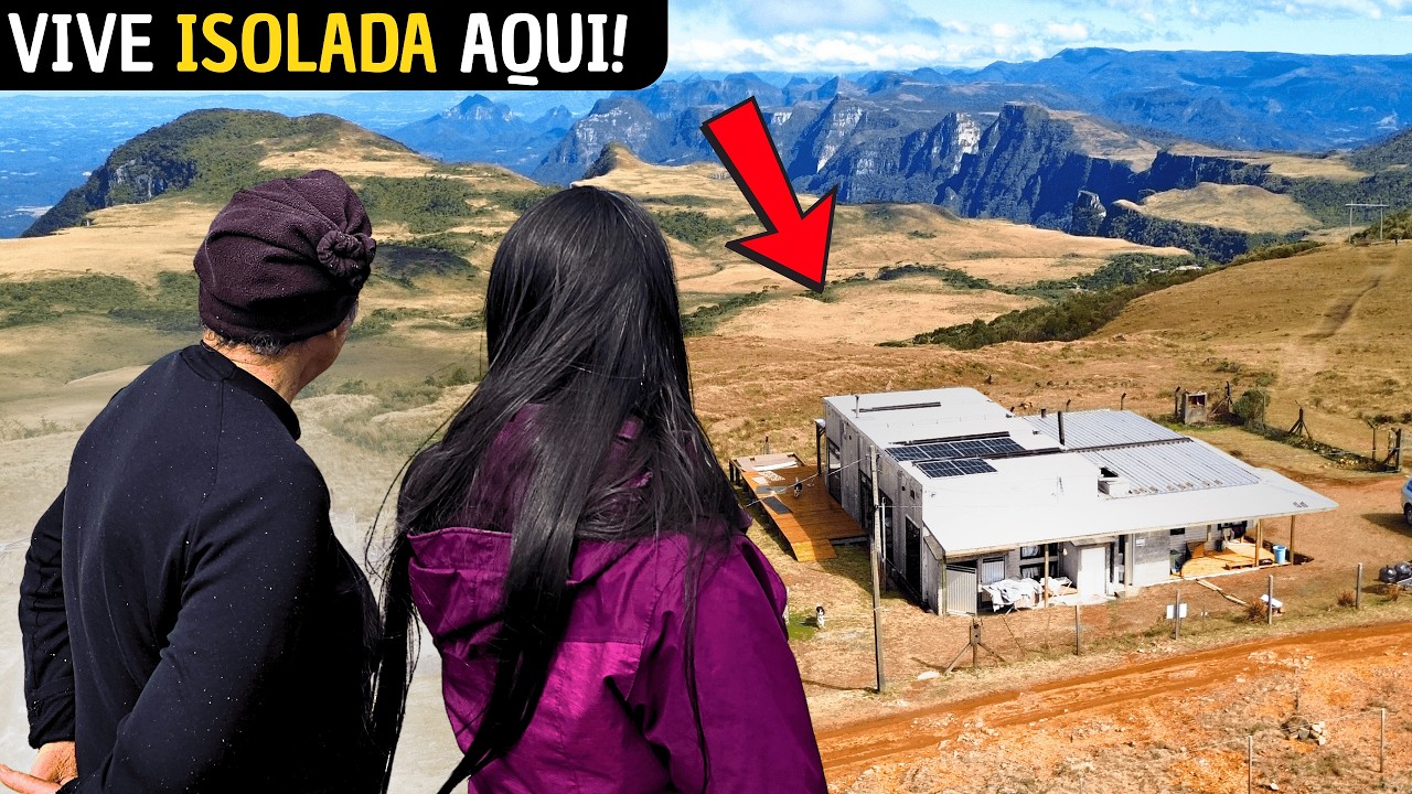 Ela VIVE ISOLADA nos CÂNIONS da Serra Catarinense em URUBICI SC