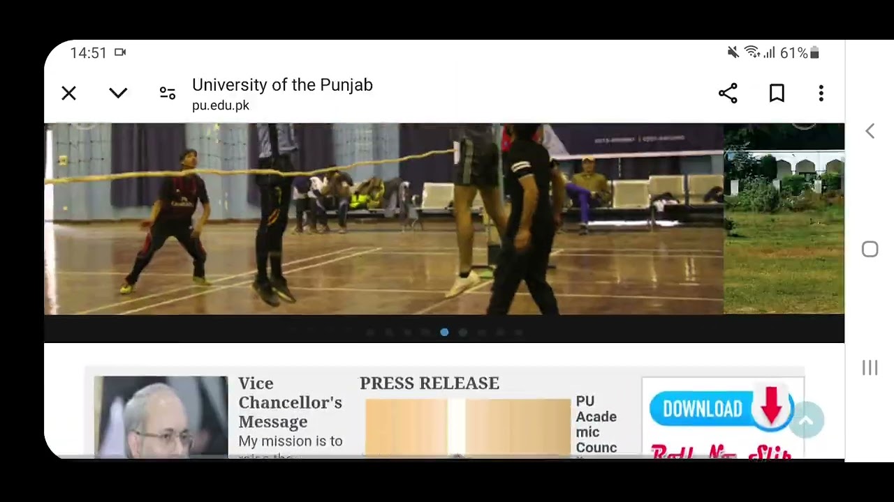 How to download your Roll Number Slip pu ba bsc paet 1 || Punjab university ba bsc part 1
