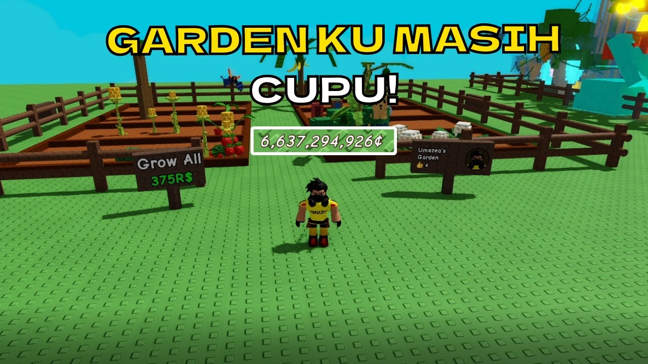 AKU KAYA TAPI CUPU!!! | Roblox Indonesia Grow a Garden