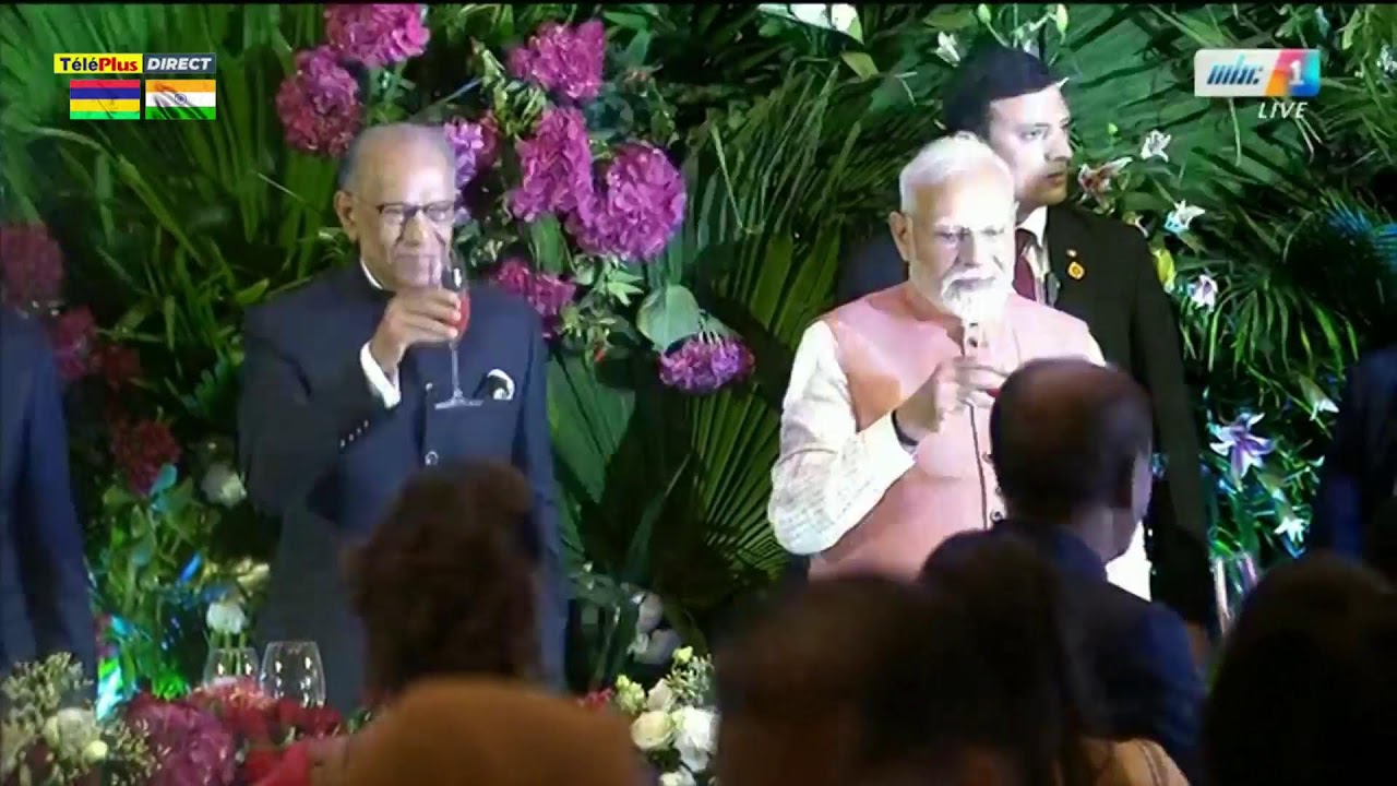 En direct : Banquet d’État en l'honneur de Modi à l’hôtel Le Méridien, Pointe-aux-Piments