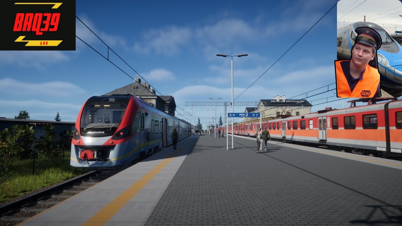 🚂🚃🚃 Pociąg BĄQ39 gotowy do odjazdu 