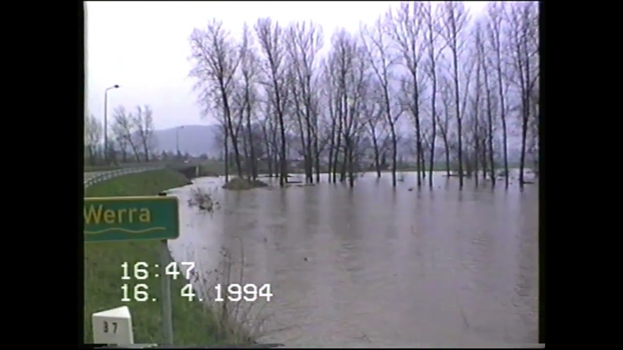 2022 Hochwasser 1994 und 2011 im Werratal