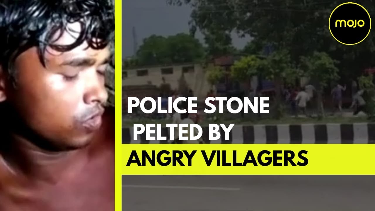Police Subjected to Stone Pelting by Angry Villagers in Ballia, Uttar Pradesh