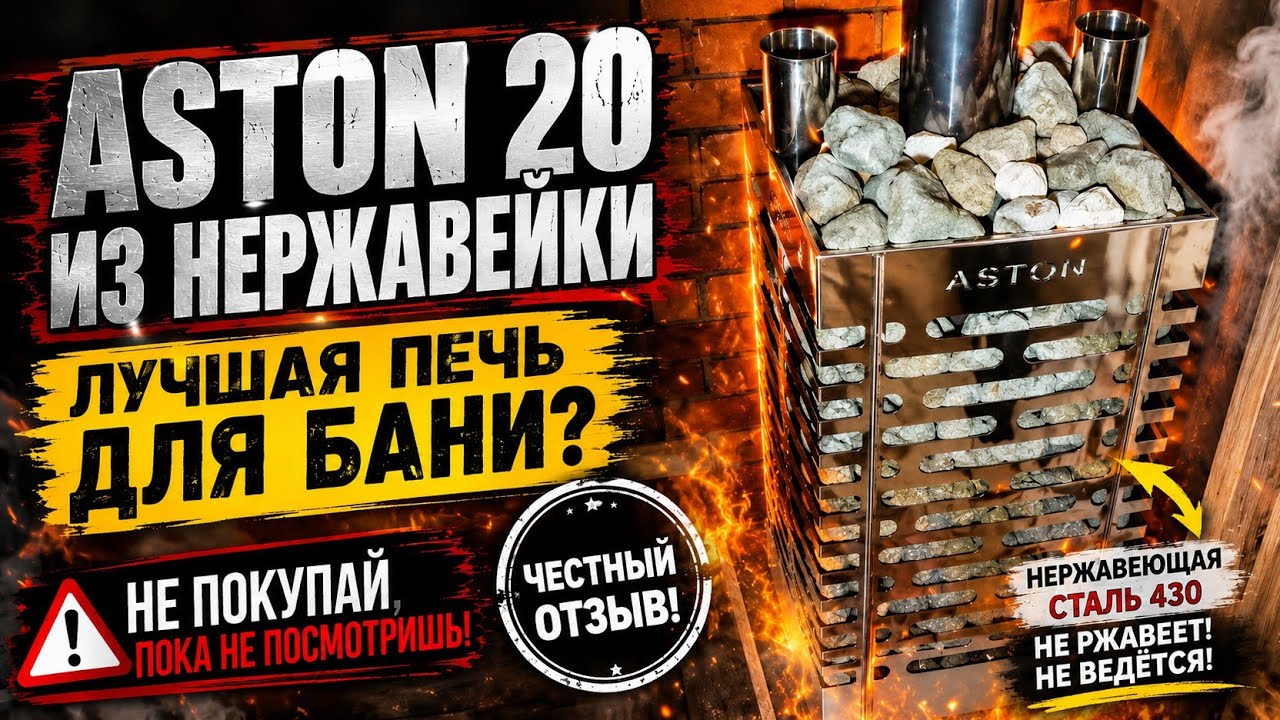 Печь aston 20 не покупай, пока не посмотришь это видео!