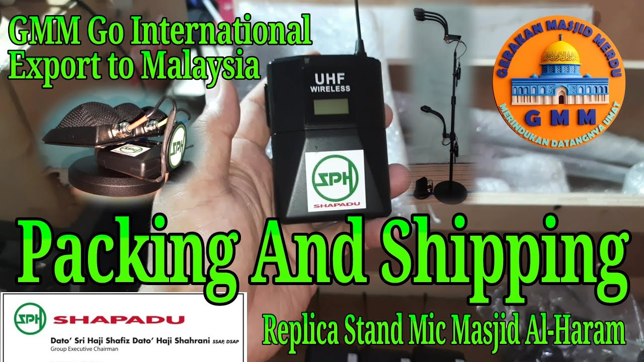 GMM Go International : Packing & Shipping for Replica Stand Mic Masjid Al-Haram