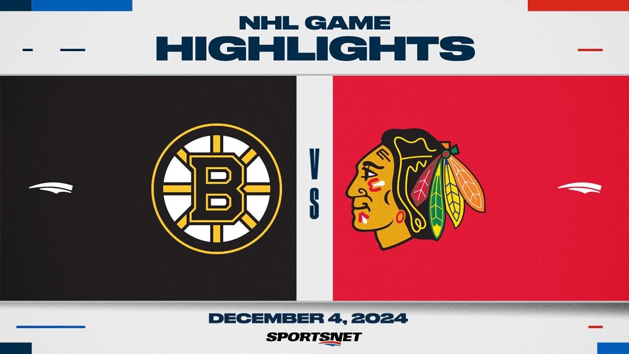 NHL Highlights | Bruins vs. Blackhawks - December 4, 2024