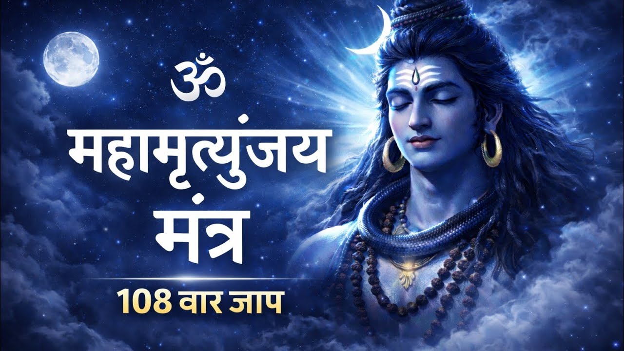 🕉 महामृत्युंजय मंत्र ll 108 बार जाप ll Mahamrityunjay Mantra ll #mahamrityunjayamantra #mantra #yt