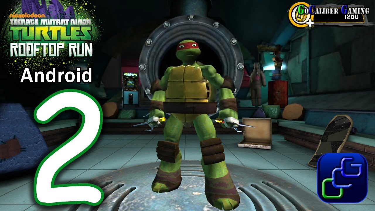 TMNT ROOFTOP RUN Walkthrough   Part 2 Raphael gameplay and KRAANG Boss Battle
