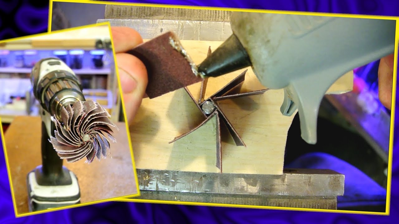 Easiest FLAP sander ever? Hot glue.