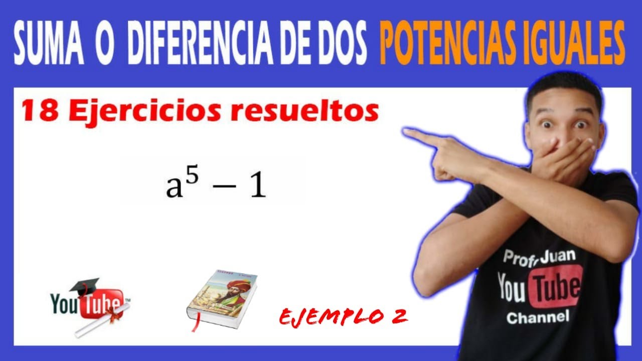 😍 👉Suma o diferencia de DOS POTENCIAS IGUALES álgebra de Baldor | Súper FÁCIL a5-1 🚀