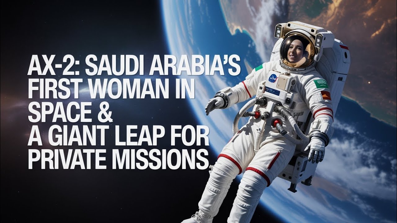 Ax-2: Saudi Arabia&rsquo;s First Woman in Space & A Giant Leap for Private Missions | SpaceX | Axiom Space