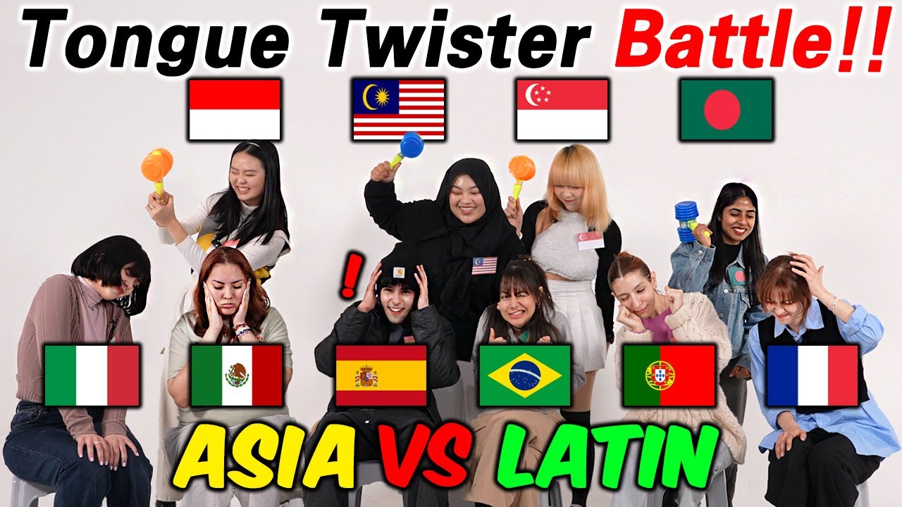 Tongue Twister Battle! Which Country's Tongue Twister is the HARDEST??