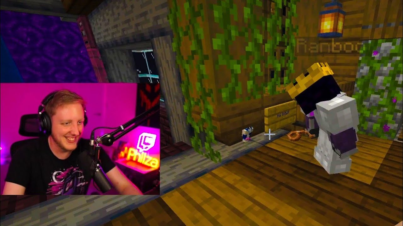 Ranboo and Sneegsnag fighting over an Enchanted Book for 4 minutes and a half straight.|Origins SMP