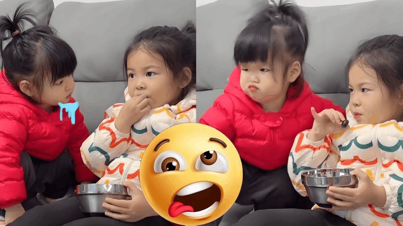 妹妹为了吃一口太卑微，奈何姐姐不配合啊，没想到小丫头气性也这么大！