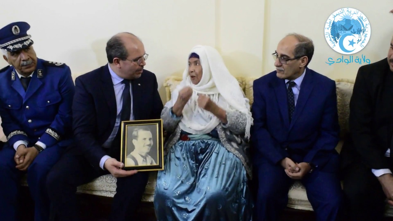 زيارة أرملة شهيد ببلدية قمار