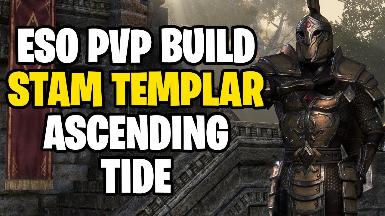 ESO Stamina Templar PvP Build & Gameplay (Ascending Tide)