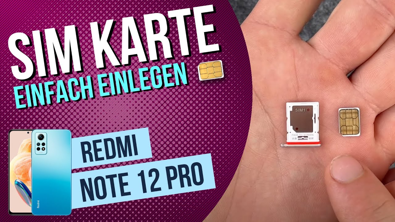 Xiaomi Redmi Note 12 Pro - SIM-Karte einlegen • 🂠 • 📲 • 📡 • Anleitung | Tutorial