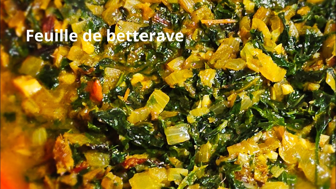 213🌺: Sauté de feuilles de betterave 😋 | Recette africaine simple et rapide