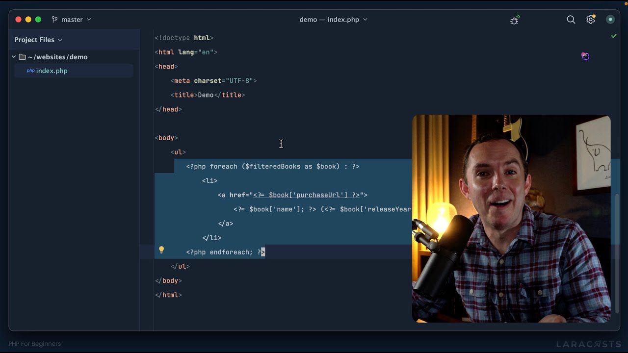 PHP для начинающих, Эпизод 10 — Отделение PHP-логики от шаблона