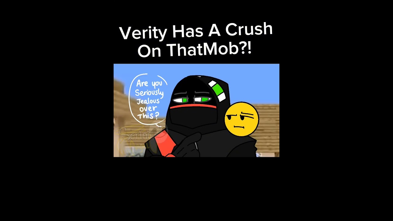 Verity In Love With ThatMob?! - Verity Mod //#verity#verityminecraft#funny#shorts#animation
