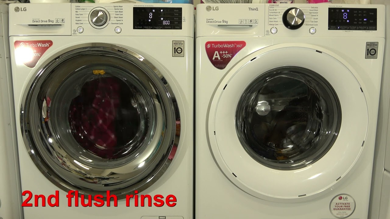 Wash Race - LG Turbowash vs. LG Turbowash 360 / Speed 14'