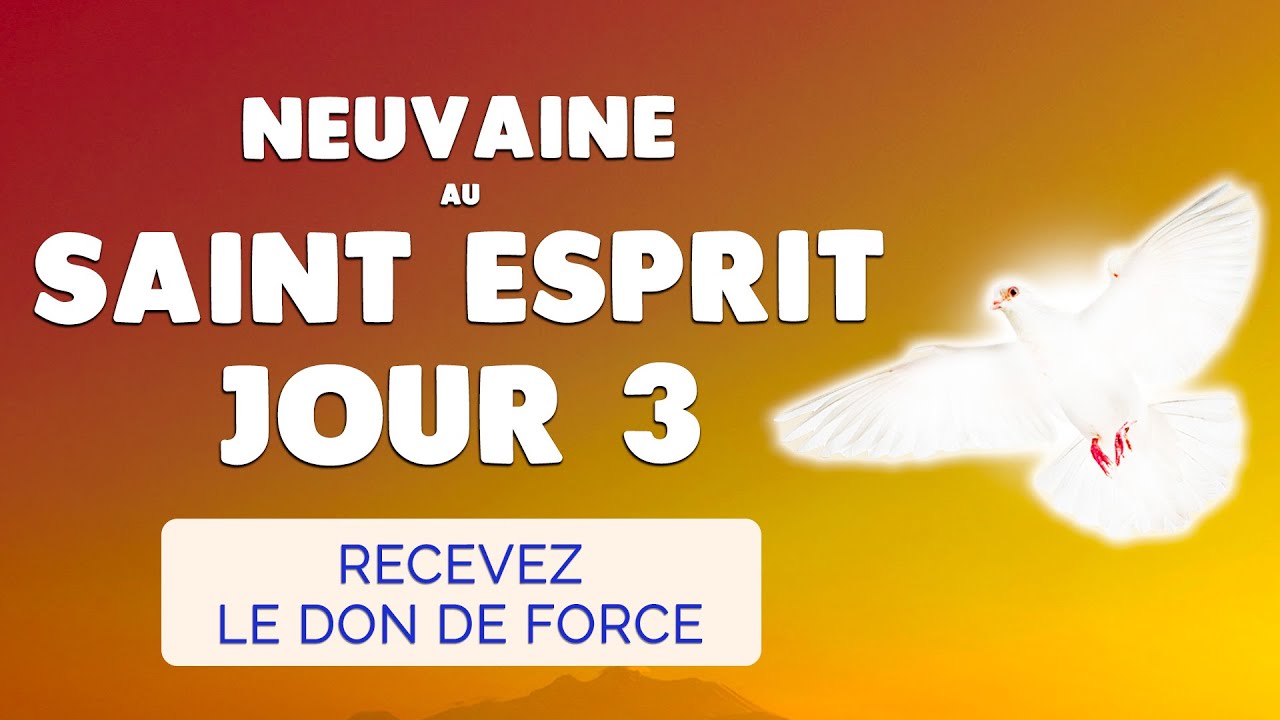 🙏 NEUVAINE au SAINT ESPRIT 2025 Jour 3 🔥 Recevez le DON de FORCE