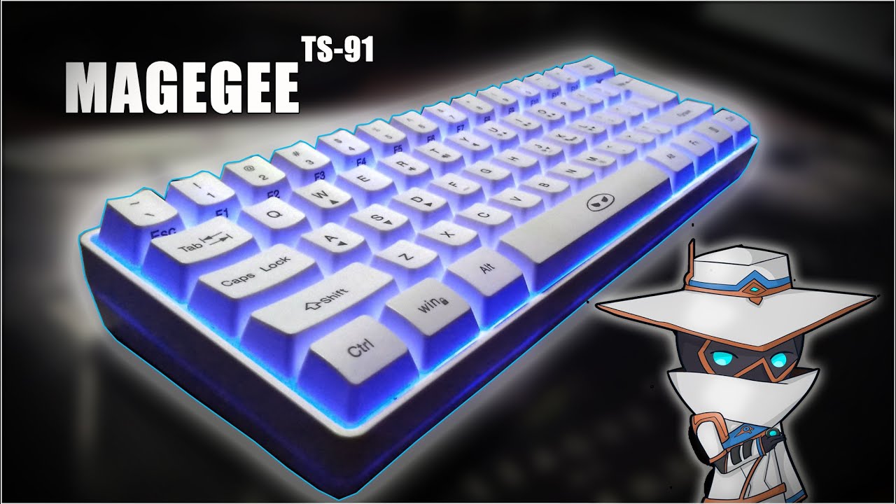 MageGee TS91 60% Compact Wired Keyboard 61 Keys | Lazada Unboxing | Review